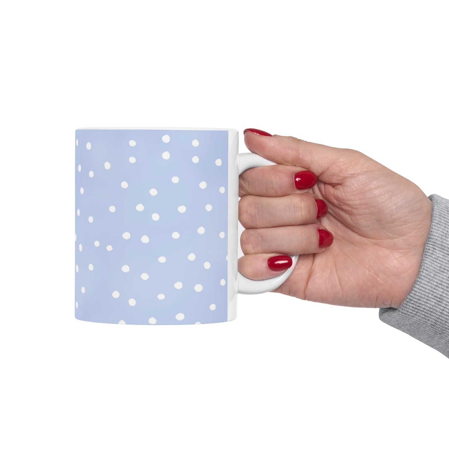 Petite Dots Blue / White Cup