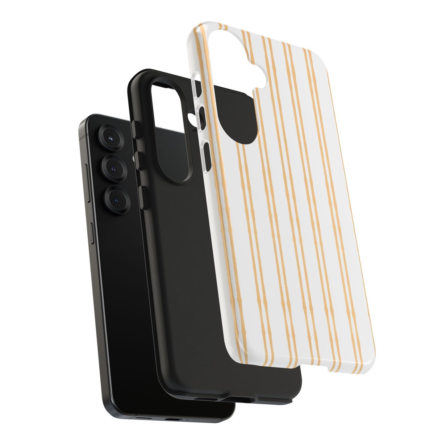 Double Stripe Yellow Phone Case