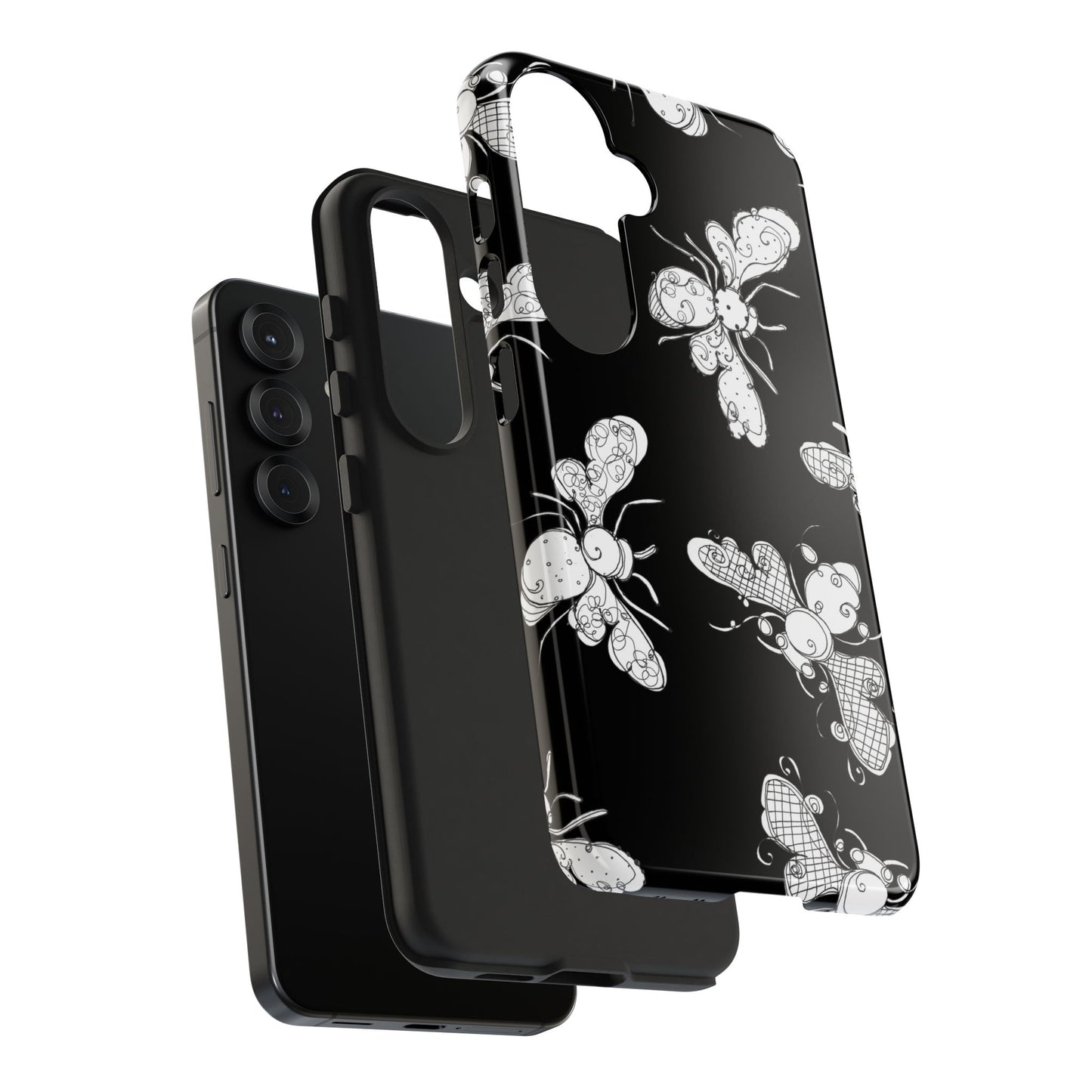 Busy Bee Black Phone Case