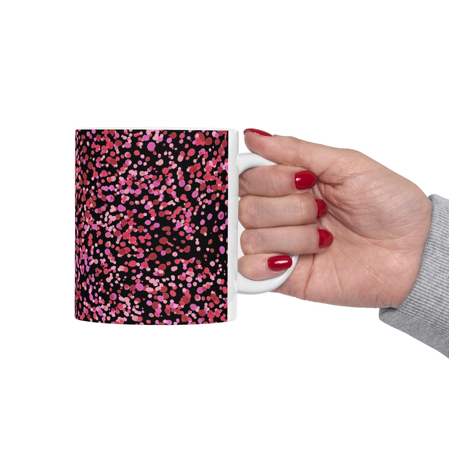 Confetti Black / Pink Cup