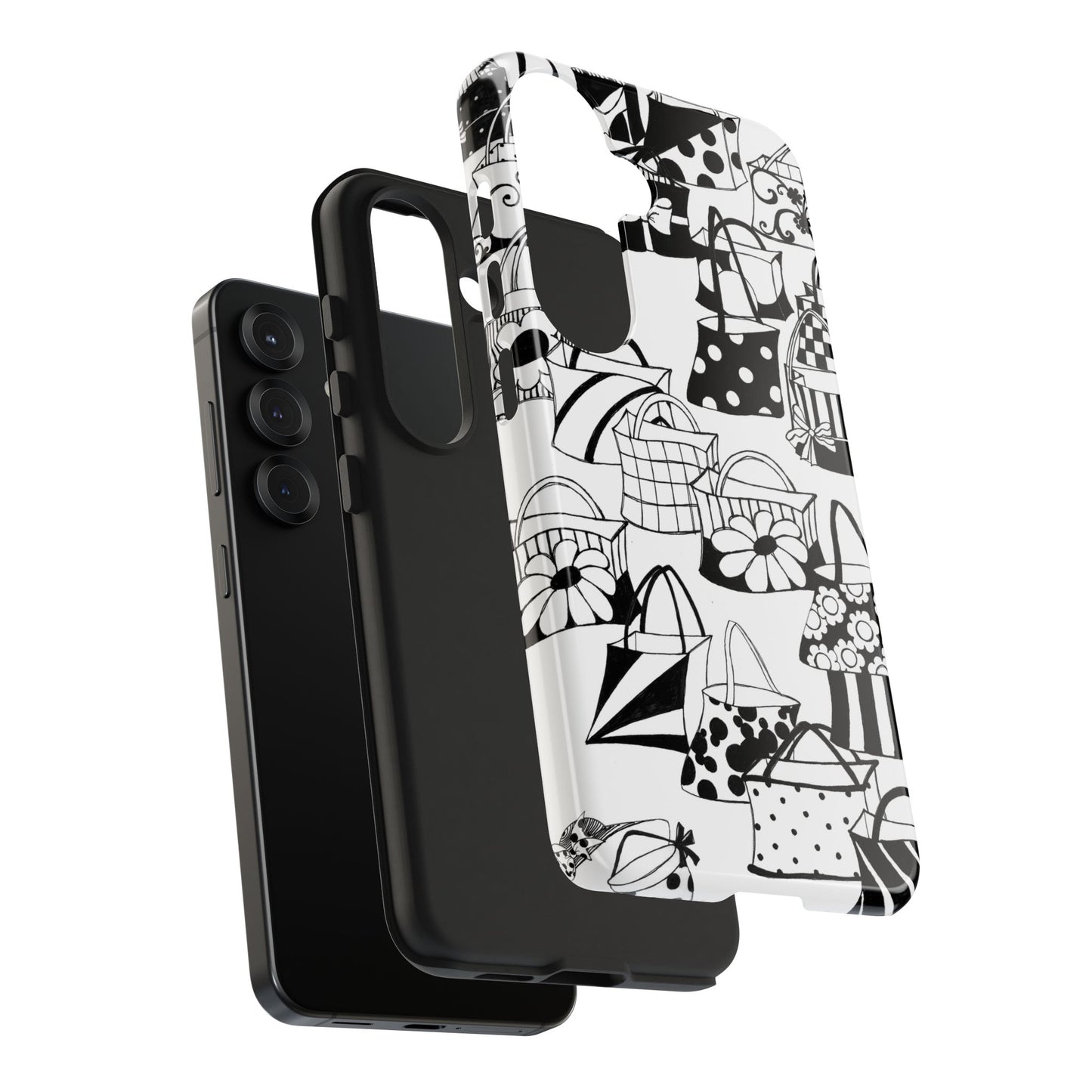 Totes White / Black Phone Case