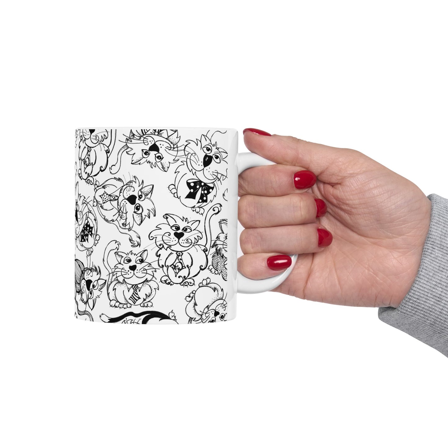 So Kitties Tossed White Cup