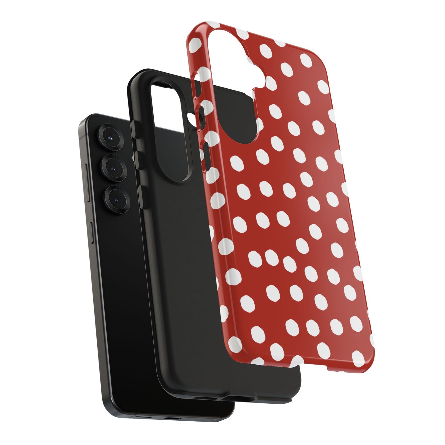 Jumbo Dots Red / White Phone Case