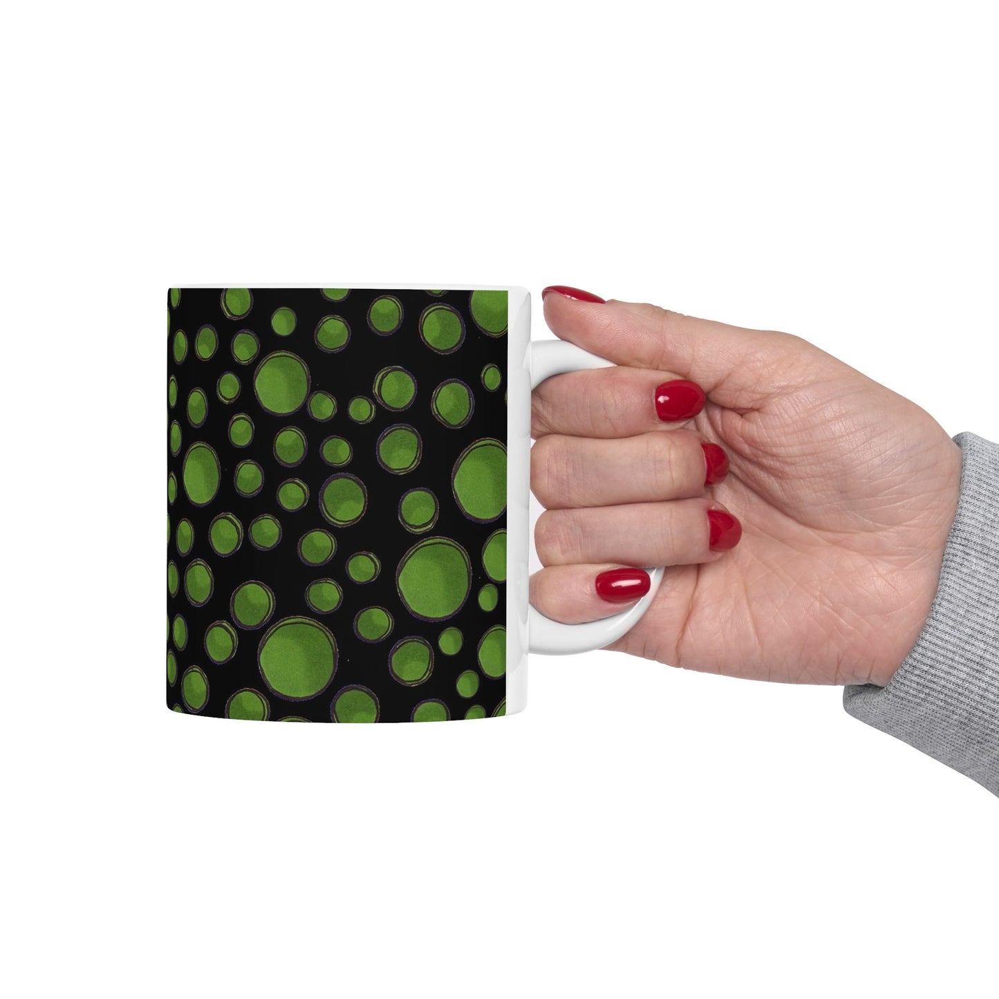 Dot Assortment Black / Green Cup