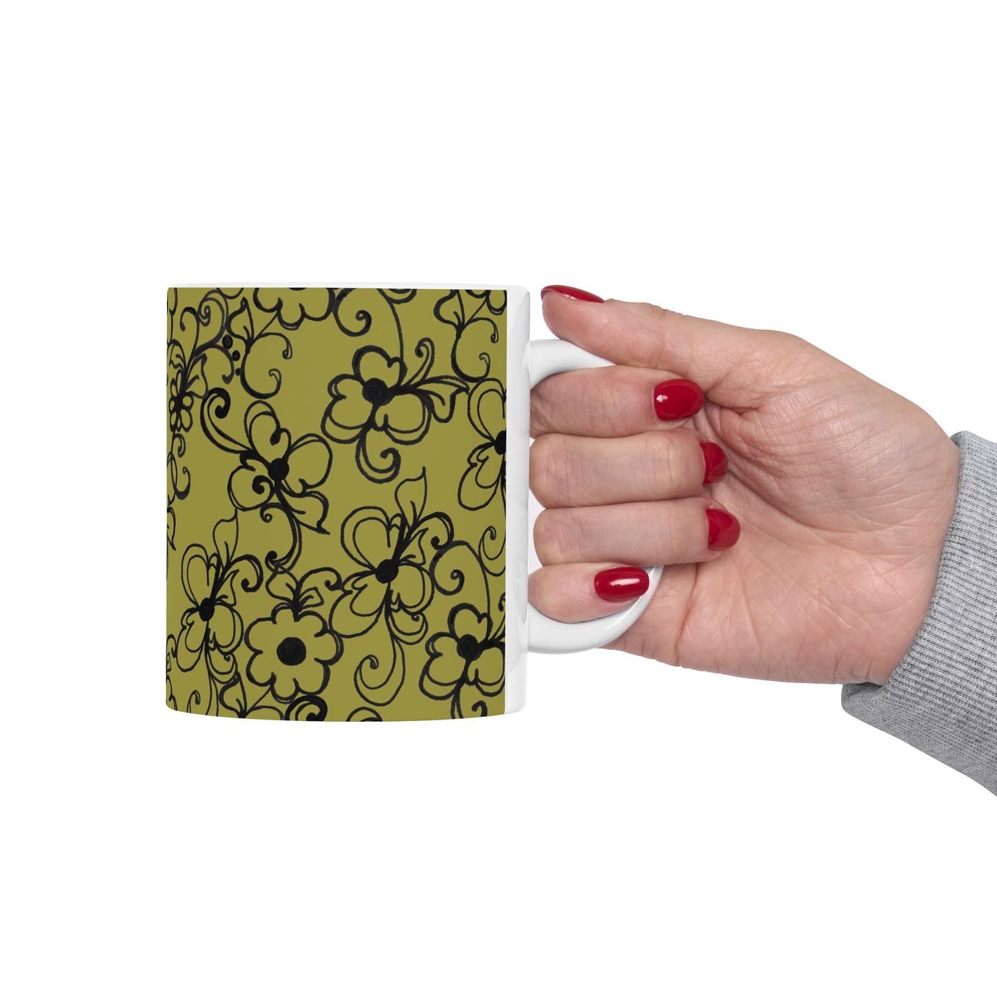 Daisy Jungle Green Cup