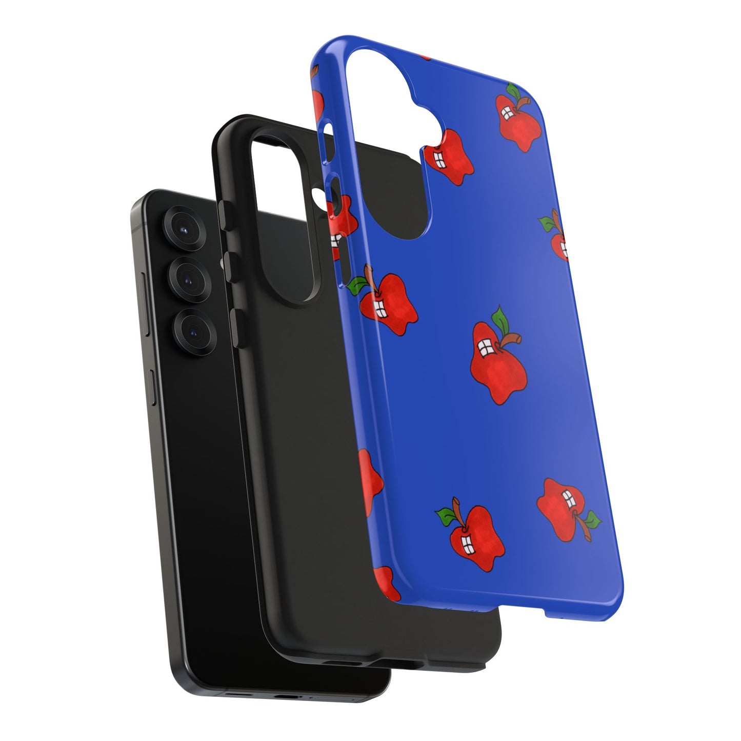 Flying Apples Blue Phone Case