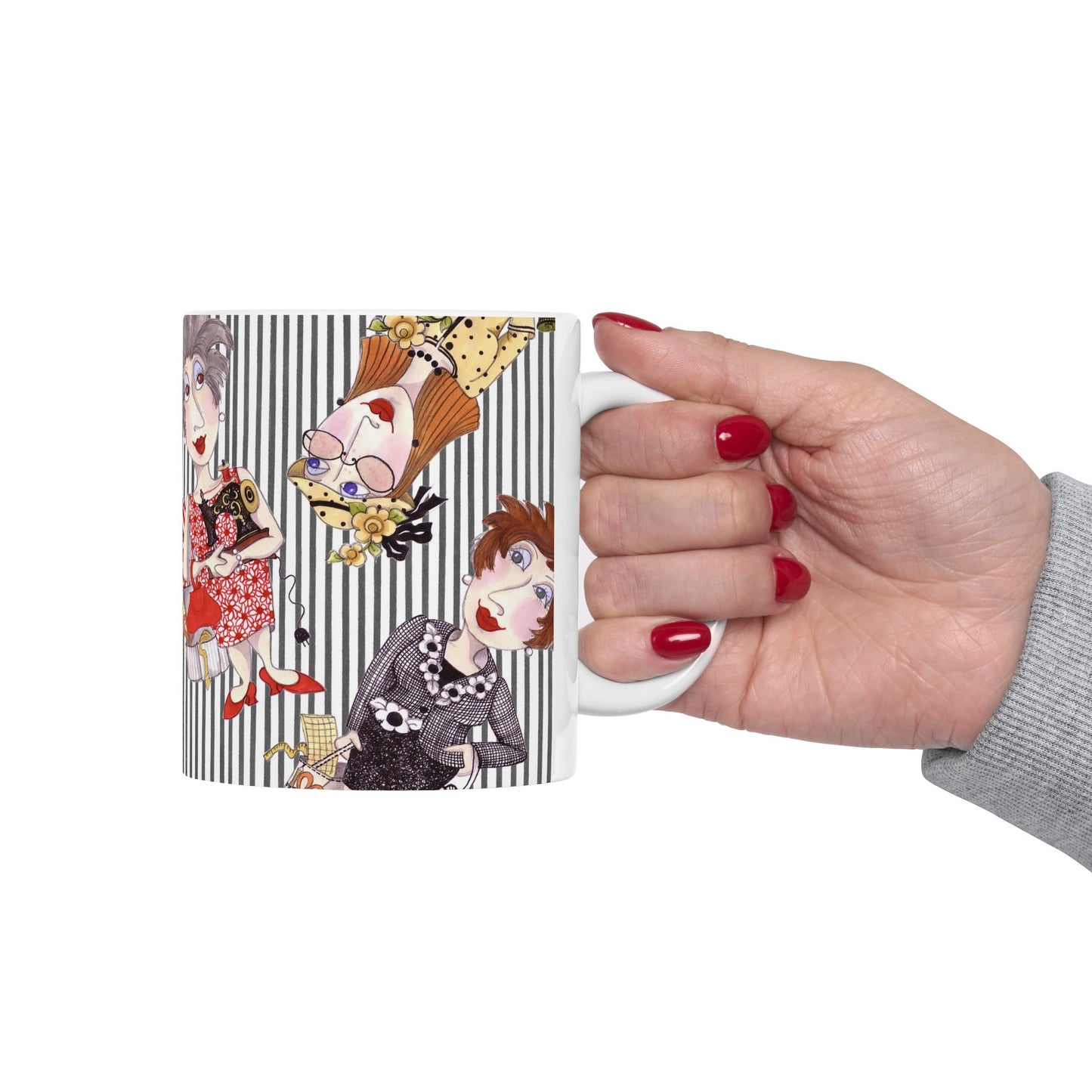 Sewing Stripe Cup