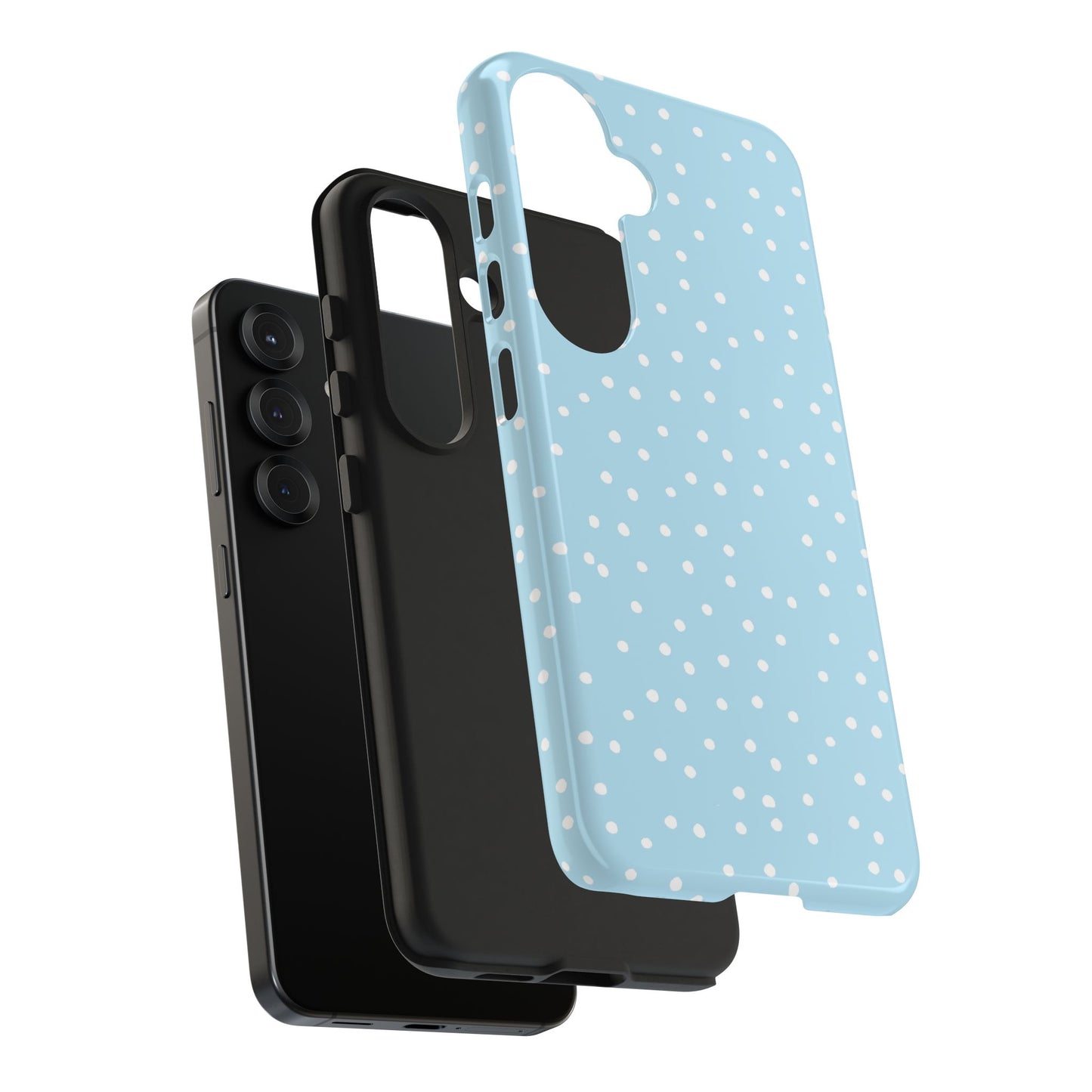 Dinky Dots Aqua / White Phone Case