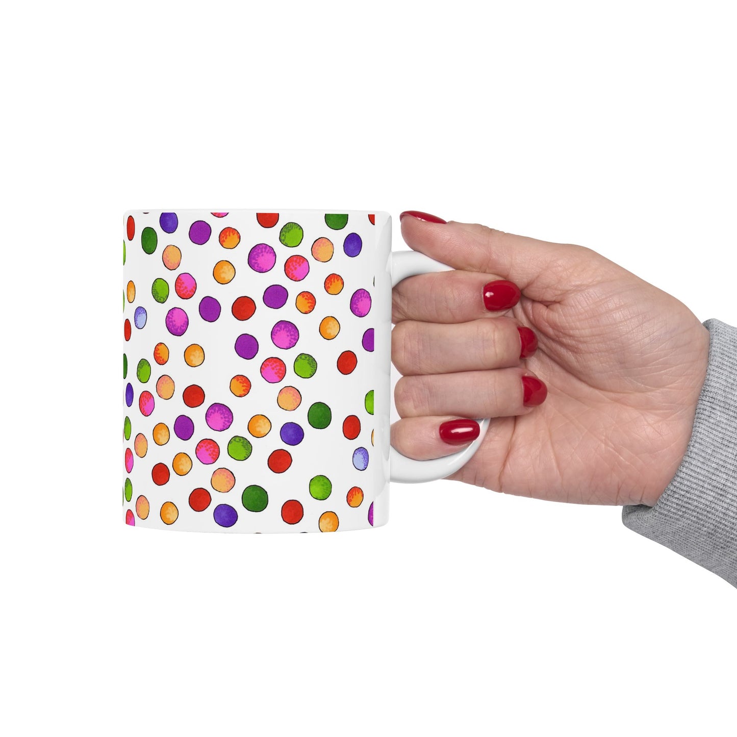 Big Fun Dots White Cup