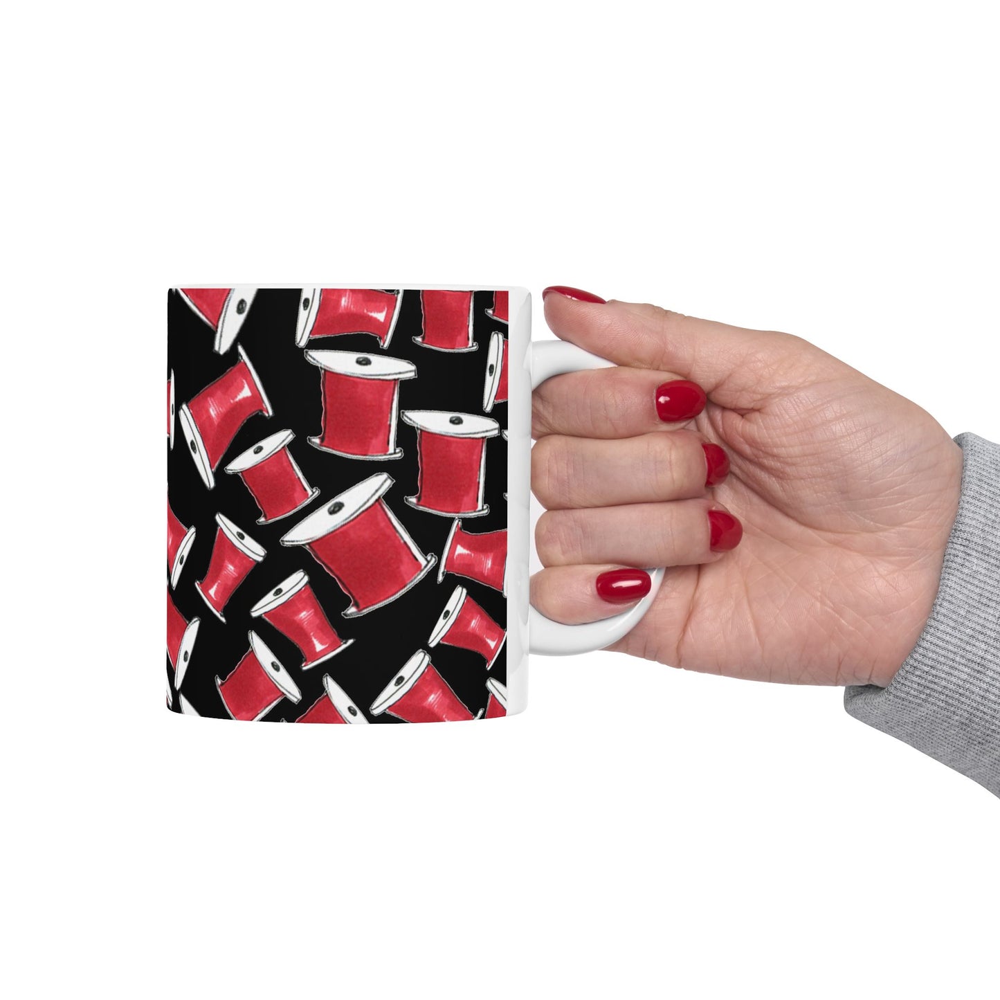 Red Thread Black Cup