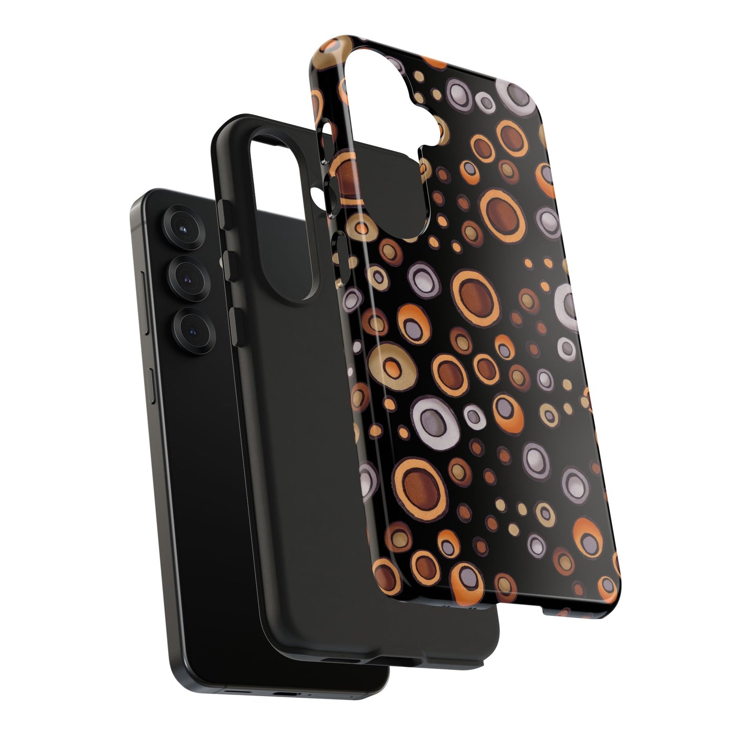 Doggy Dots Black Phone Case