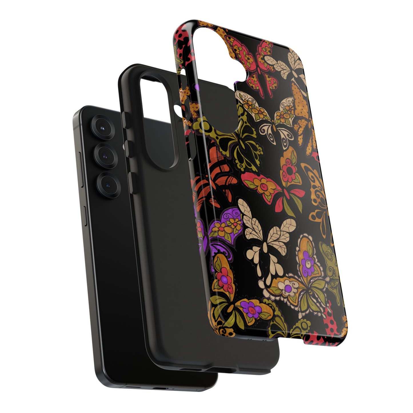 Flighty Black Phone Case
