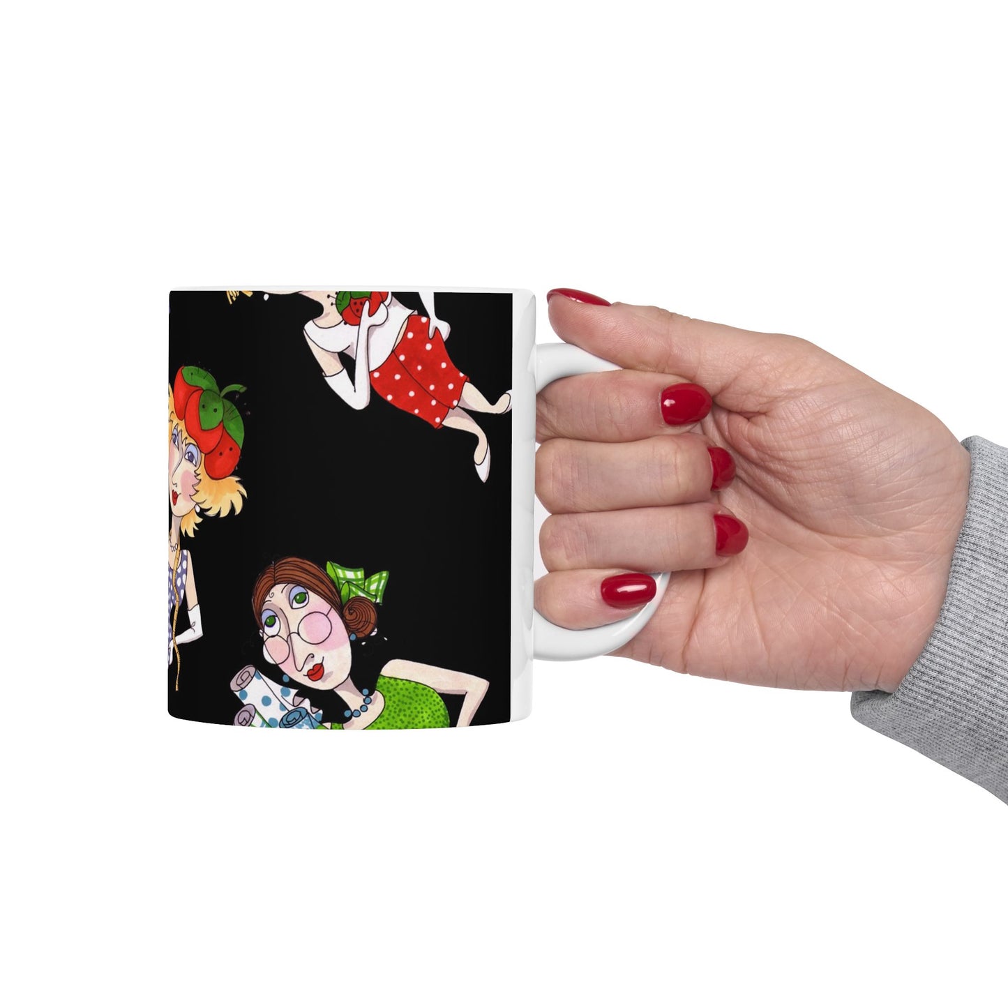 Fun Ladies Tossed Black Cup