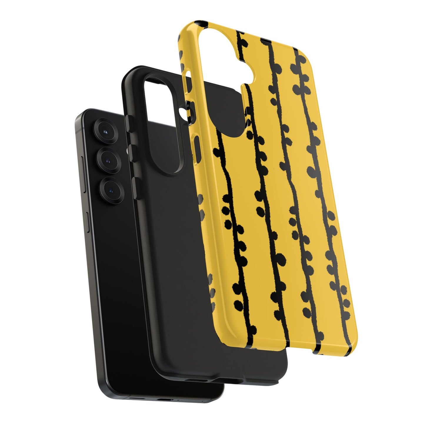 Loopy Stripe Yellow Phone Case