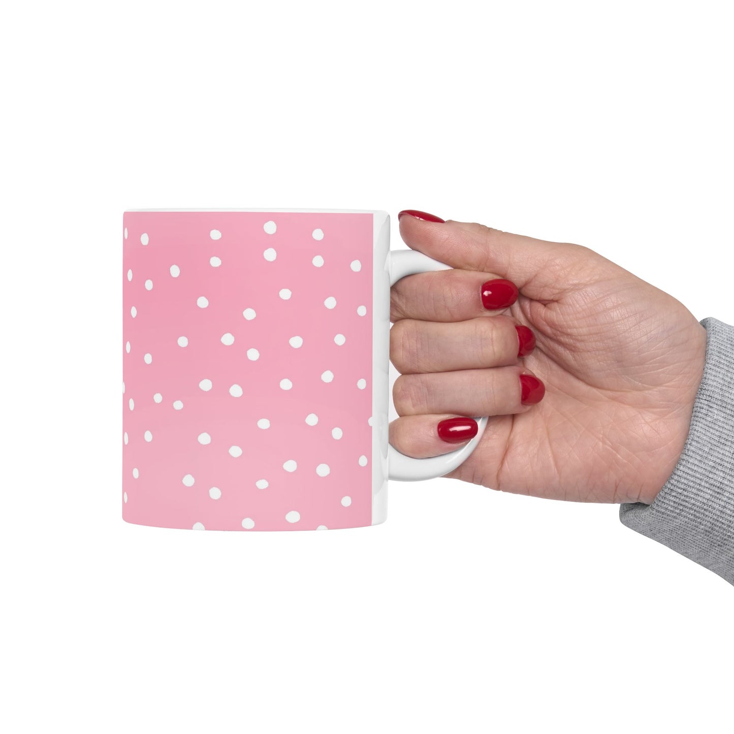 Dinky Dots Pink / White Cup