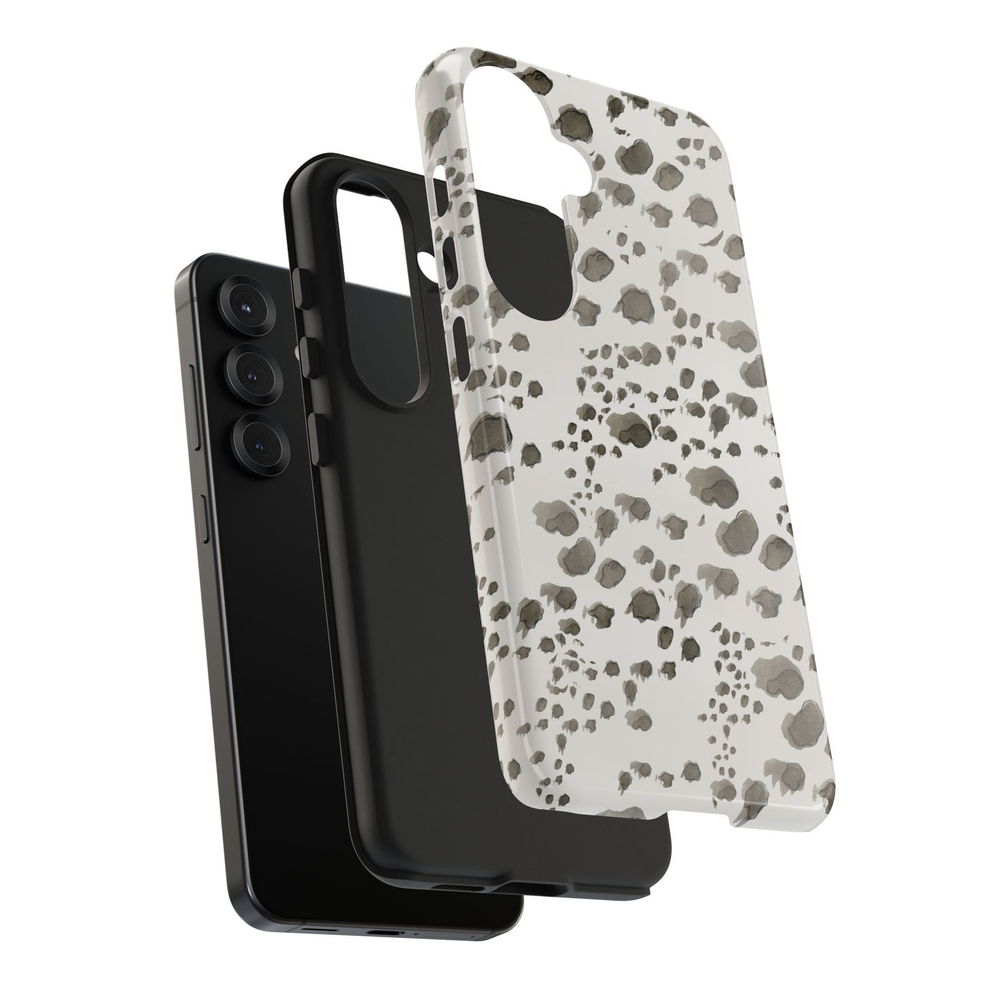 Kitty Dots Gray Phone Case