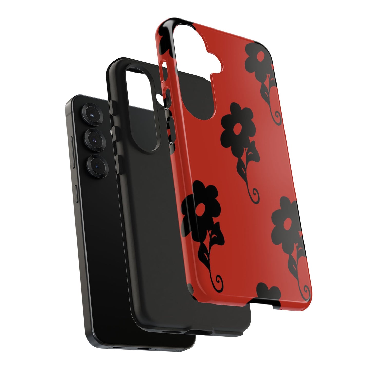 Daring Daisy Red Phone Case