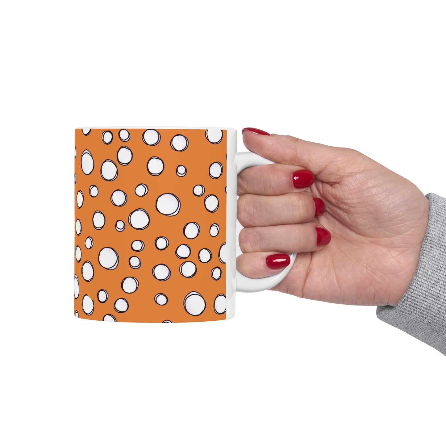 Pot Dots Orange Cup