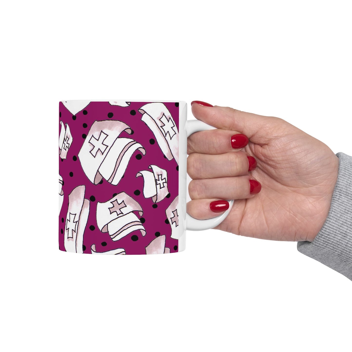 Med Hats Burgundy / Black Cup