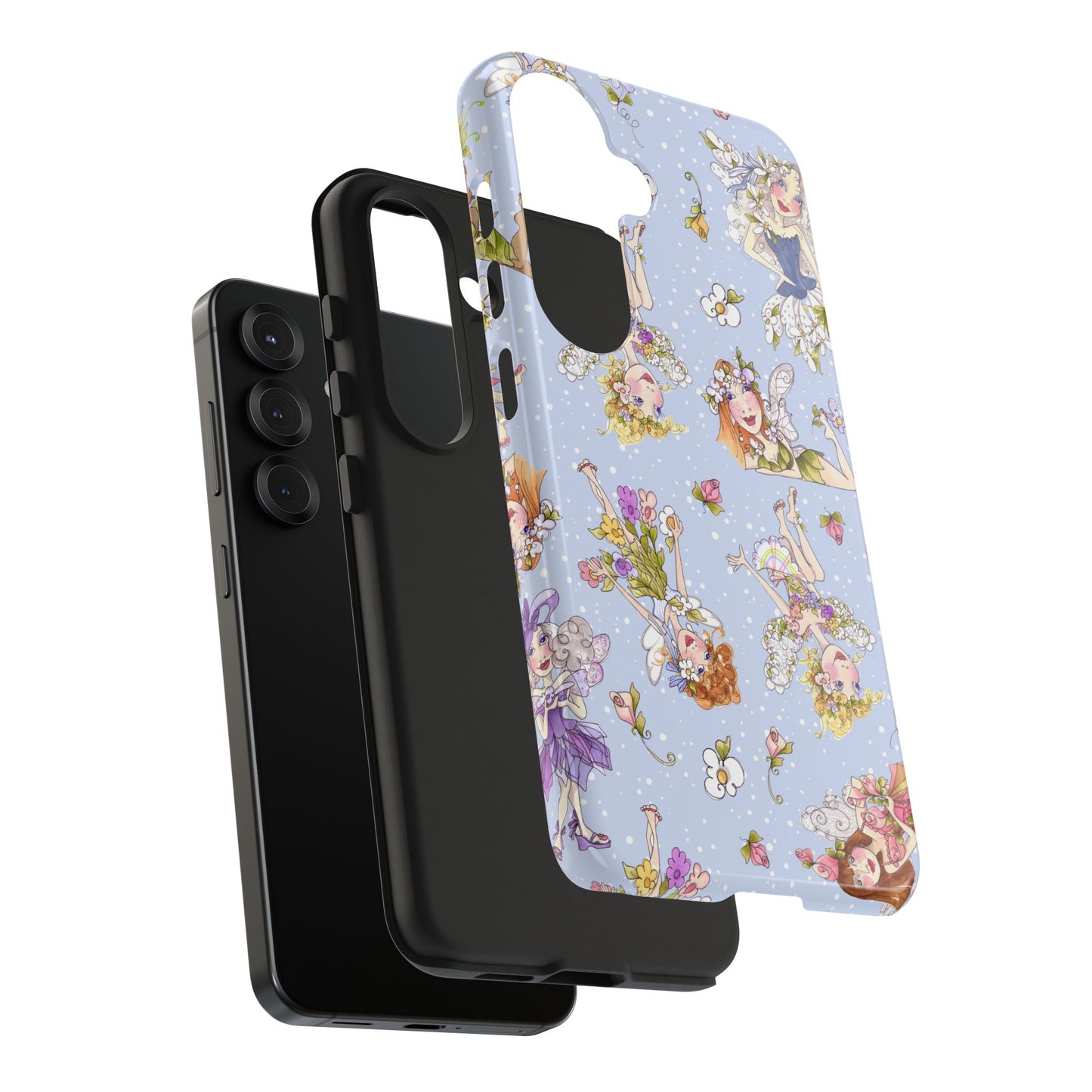 Tossed Fairies Blue Phone Case