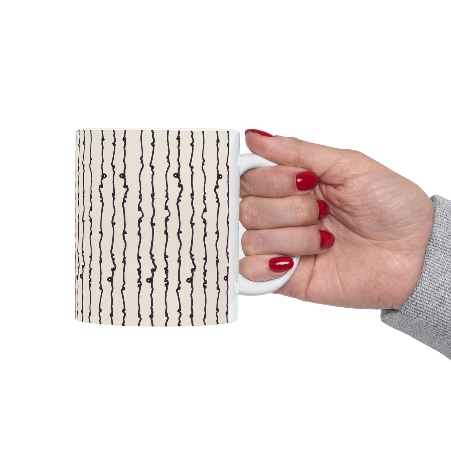 String Stripe Muslin Cup