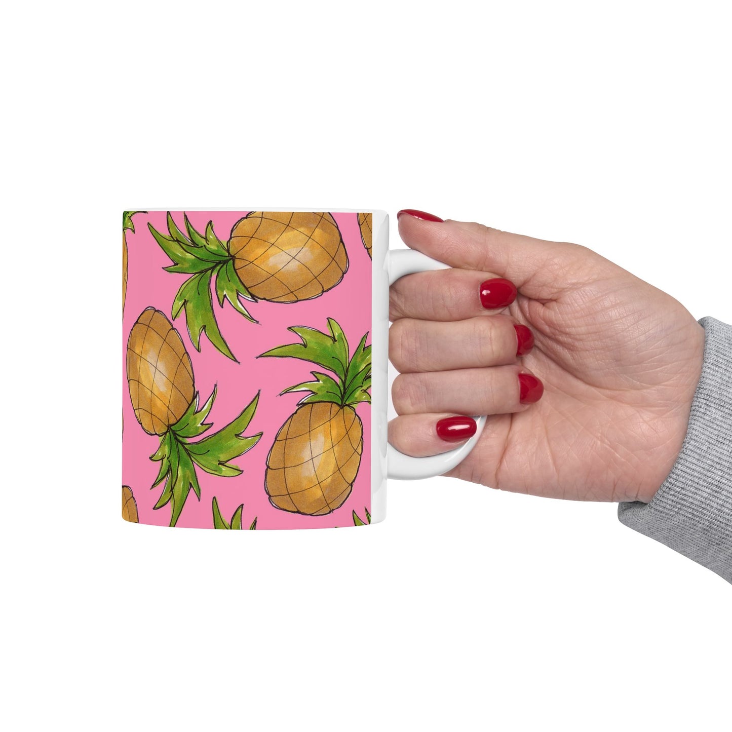 Pineapple Toss Pink Cup