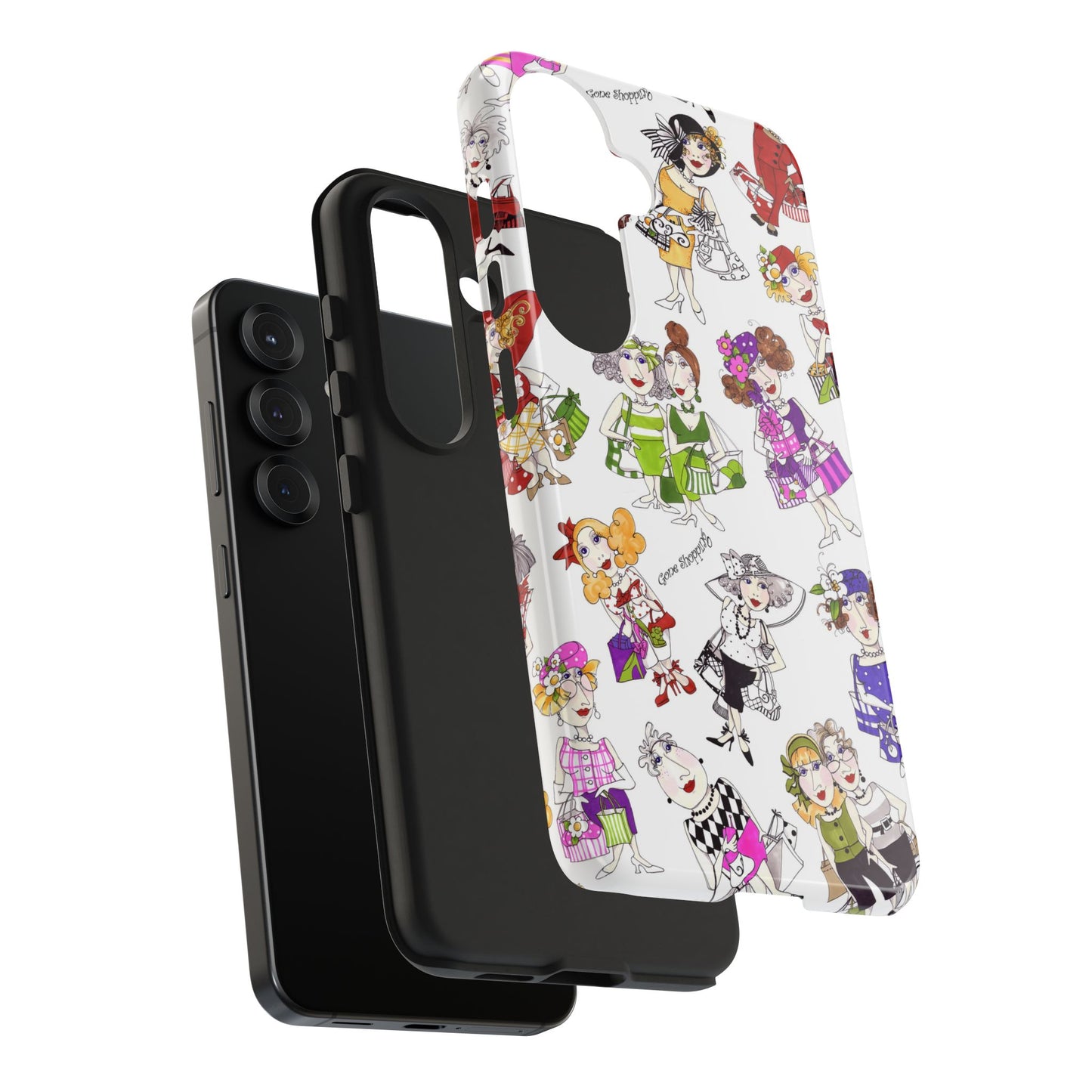 Gone Shopping Tossed White Phone Case