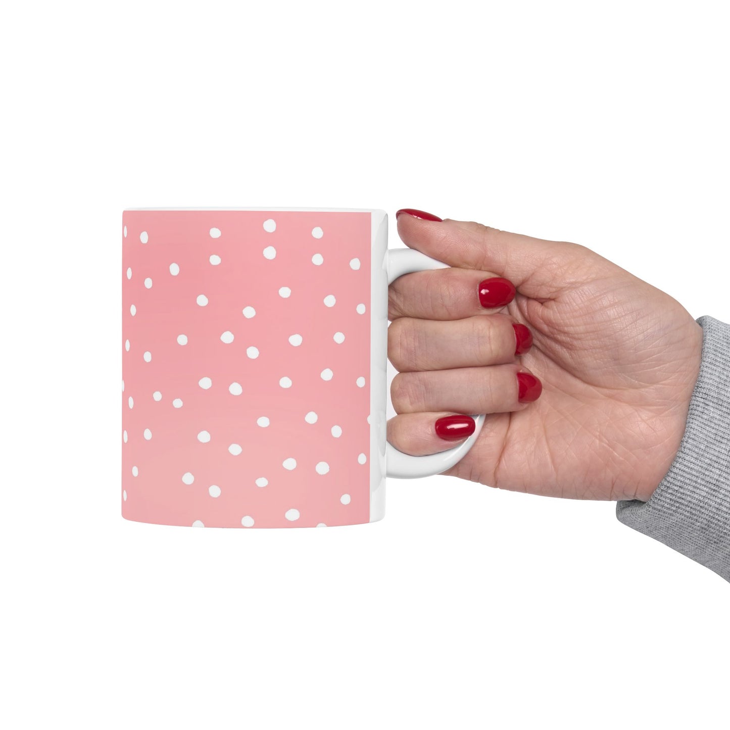 Dinky Dots Coral / White Cup