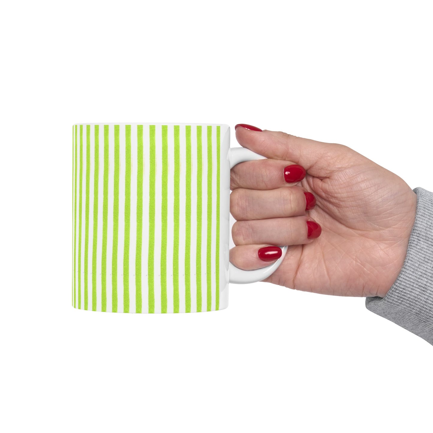 Stripe Lime Cup