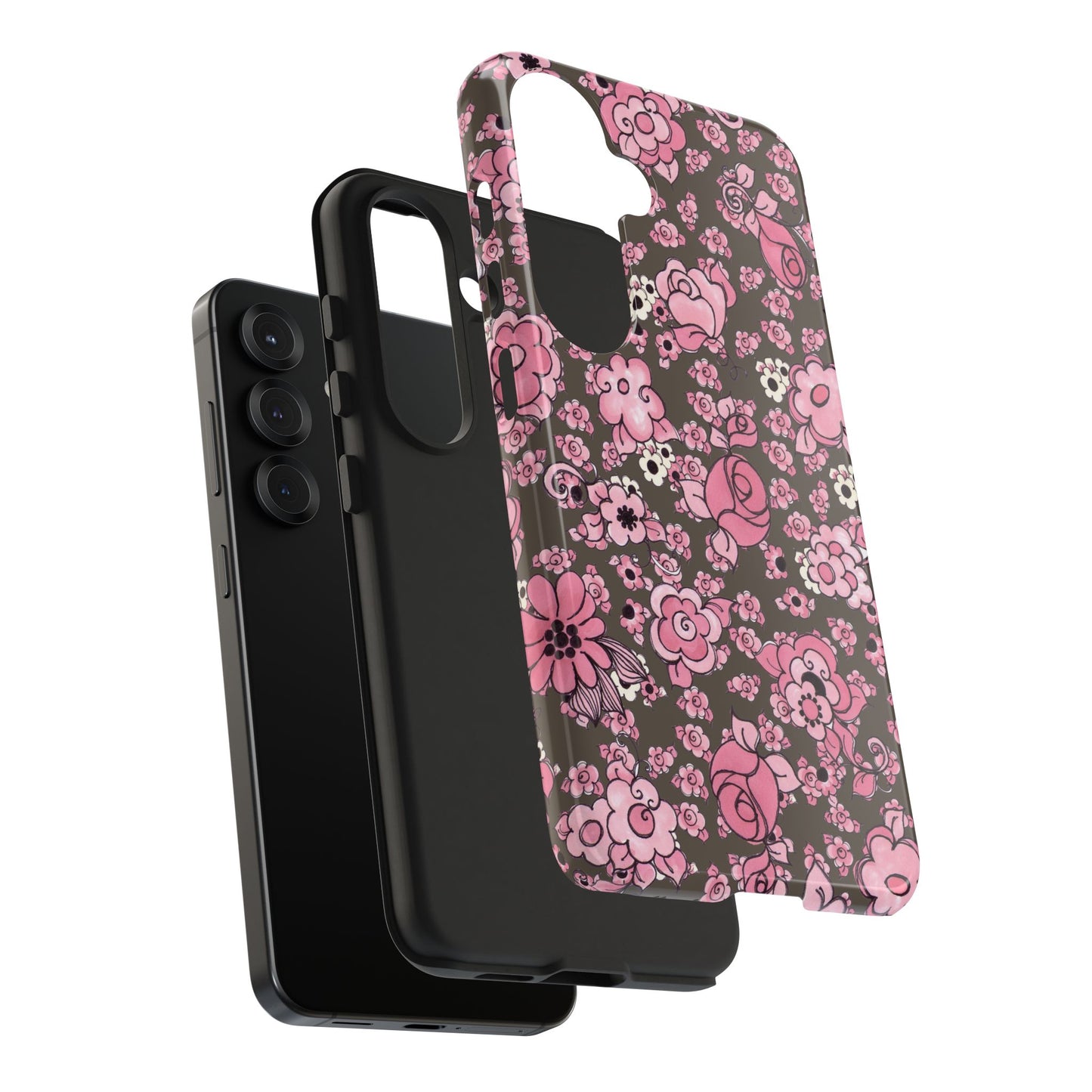Profuse Posies Mocha Phone Case