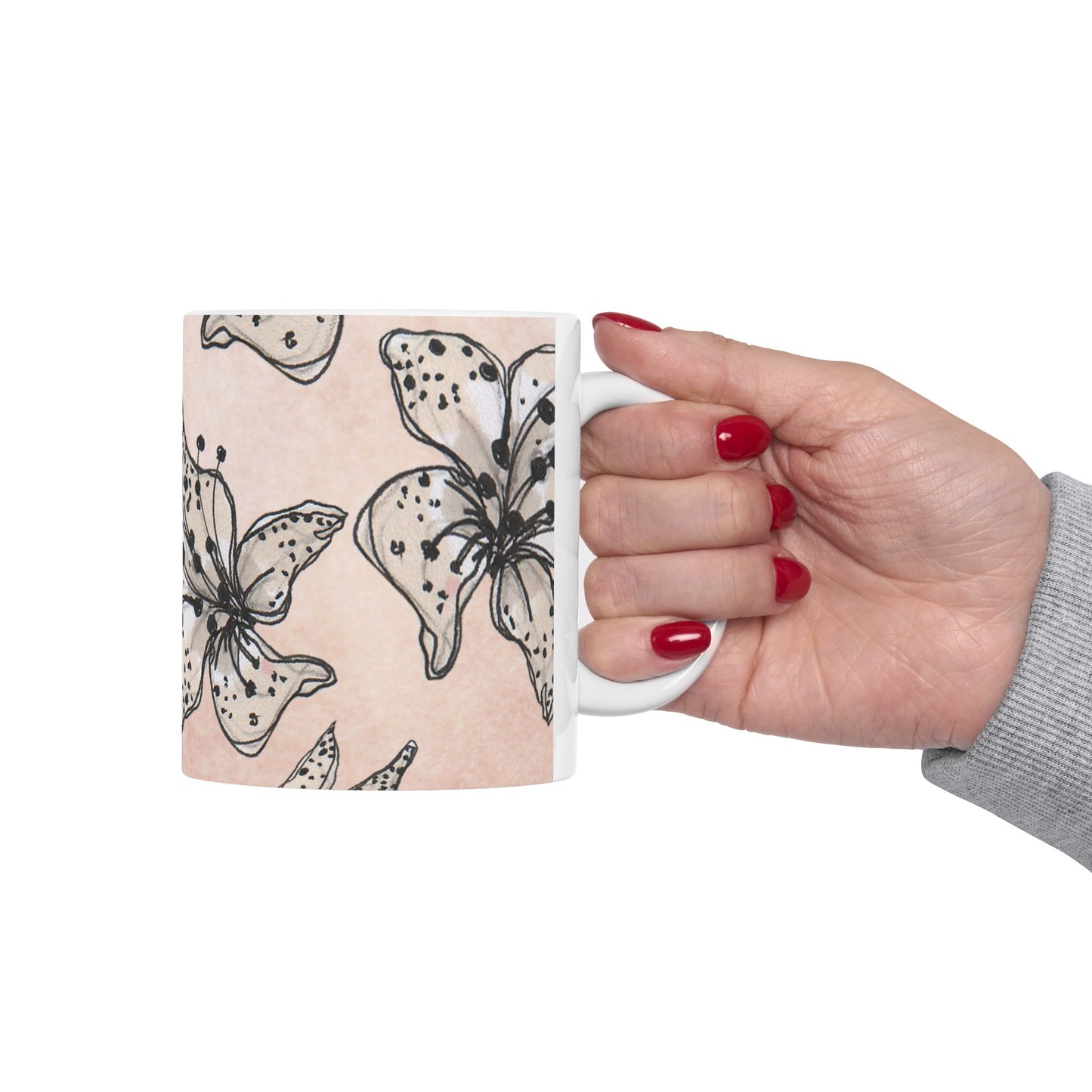 Spotted Lilies Pink Cup