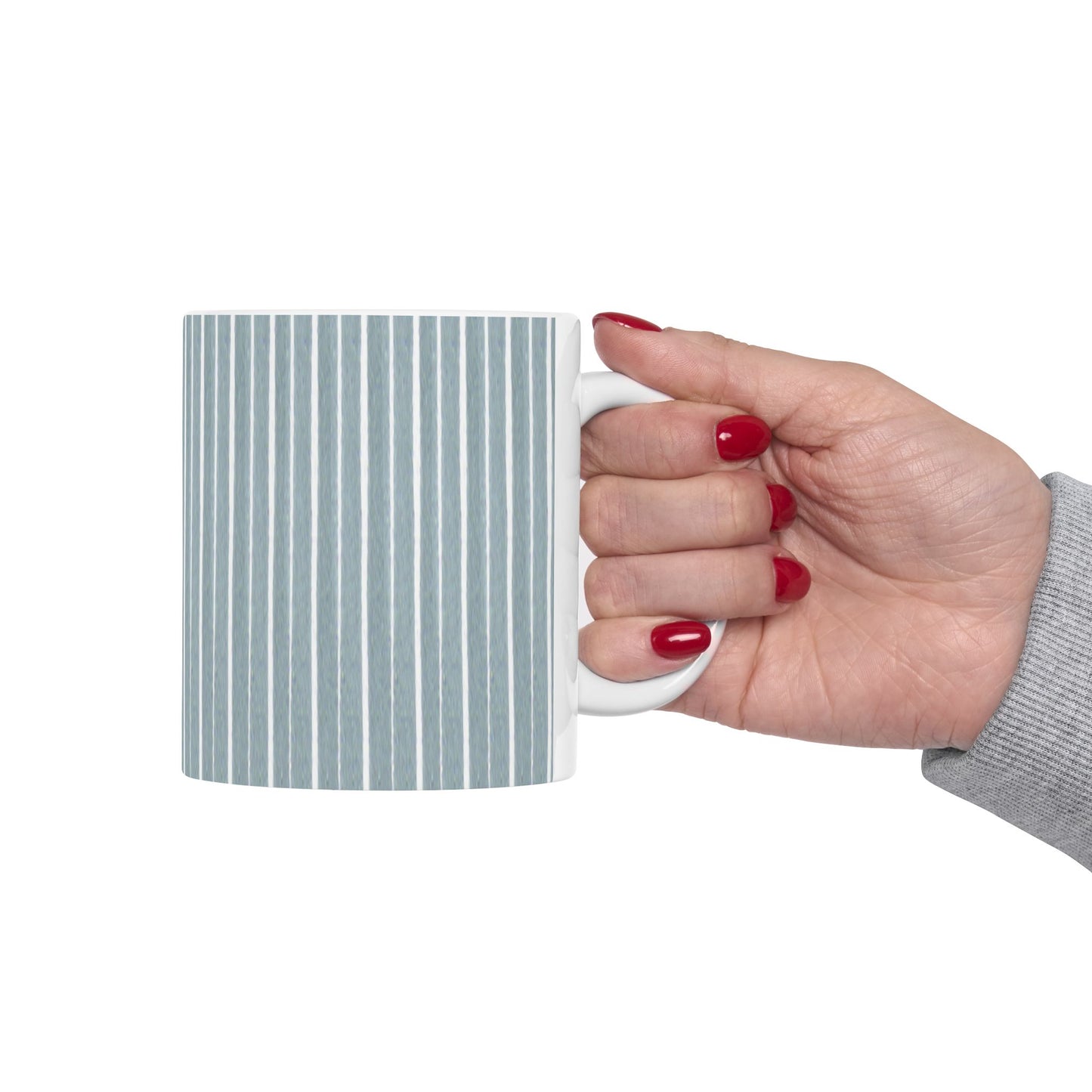 Teal Stripe Cup