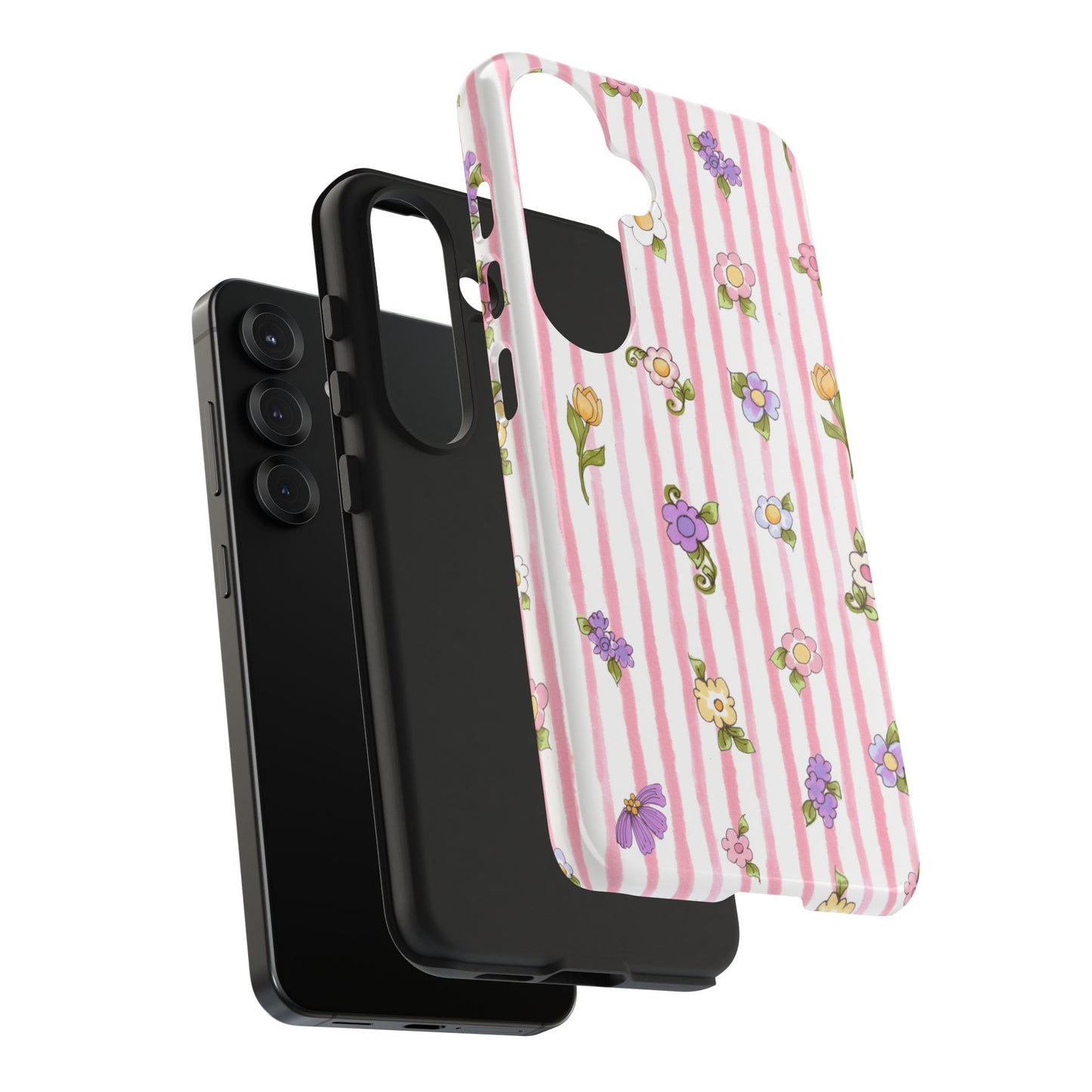 Pretty Posie Stripe Phone Case