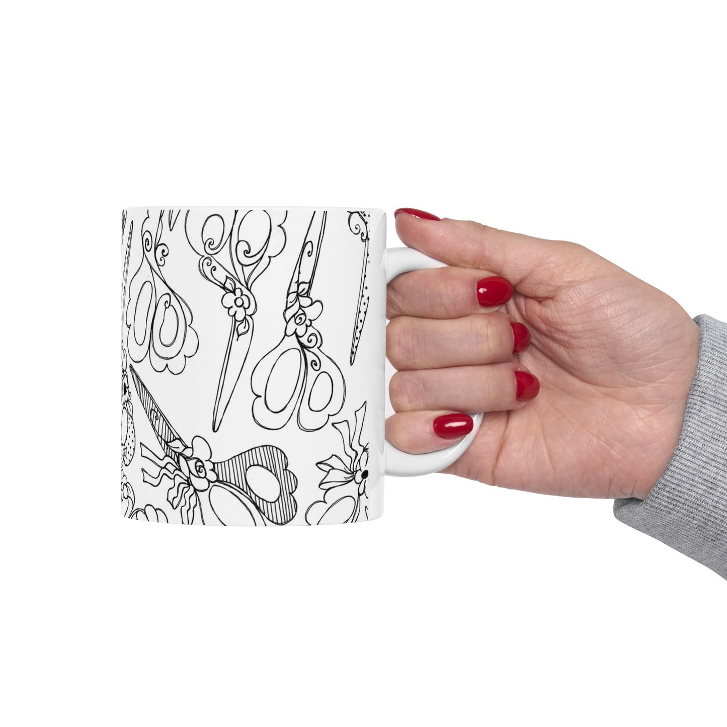 Scissor Blizzard White / Black Cup