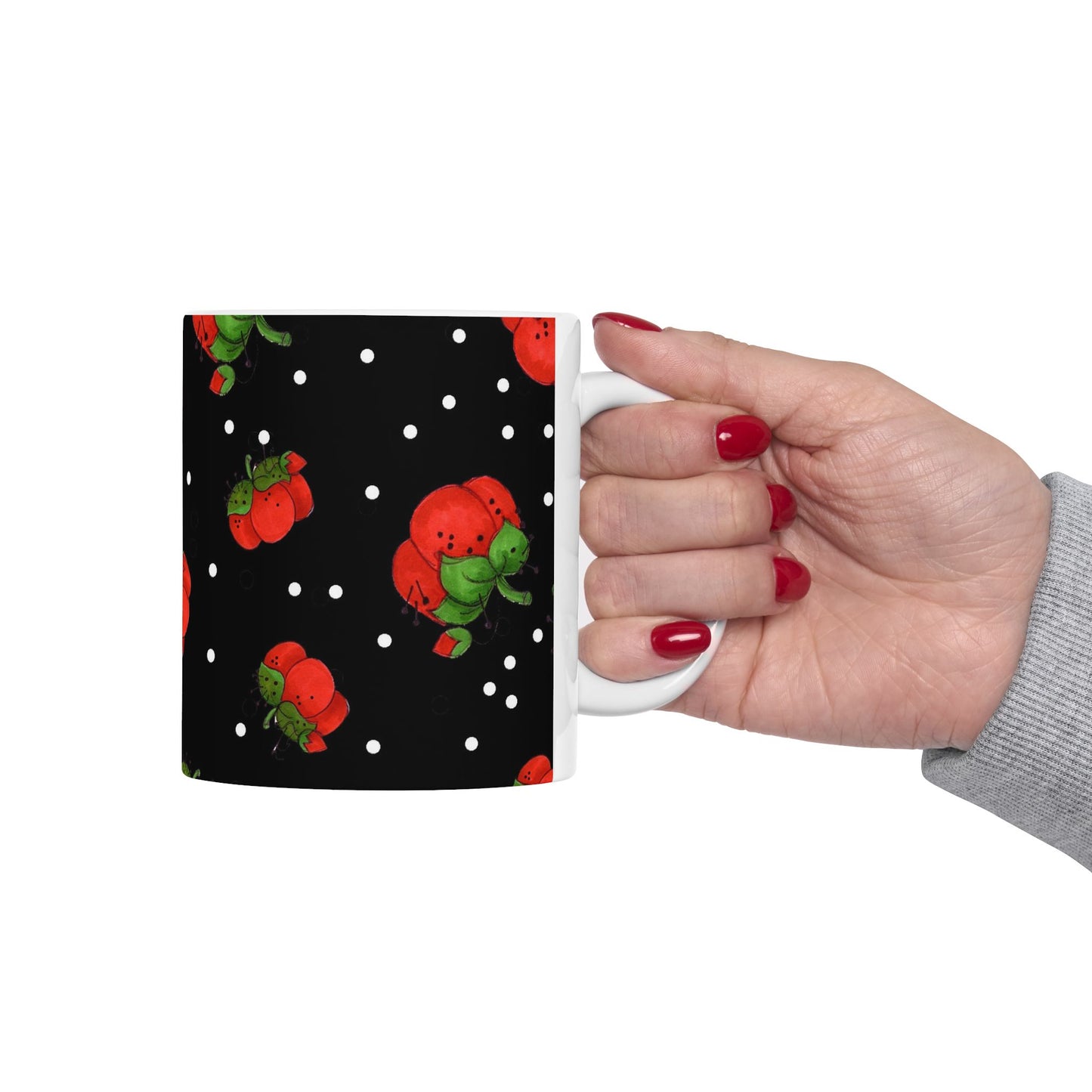 Pin Dots Black Cup