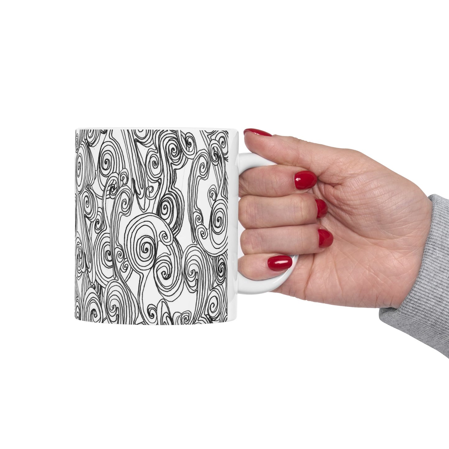 Bark Bark White / Black Cup