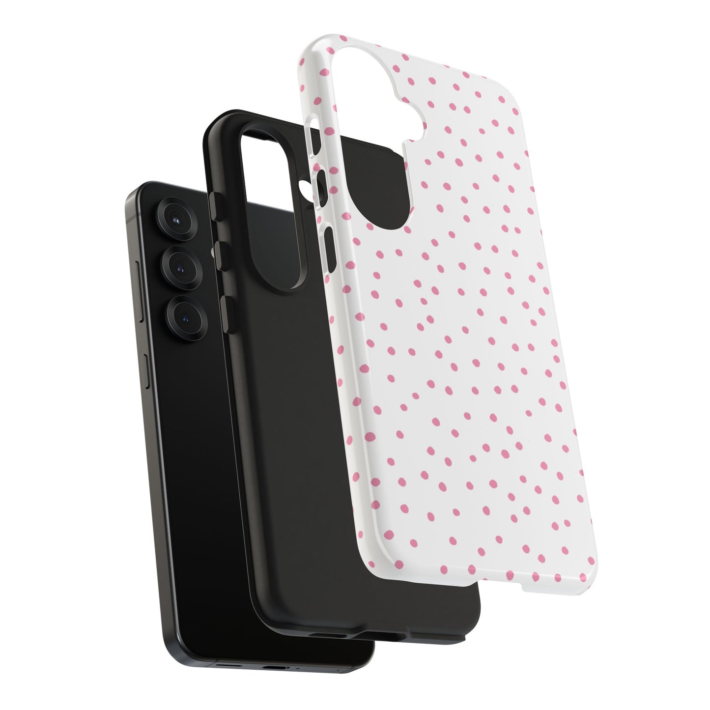 Dinky Dots White / Pink Phone Case