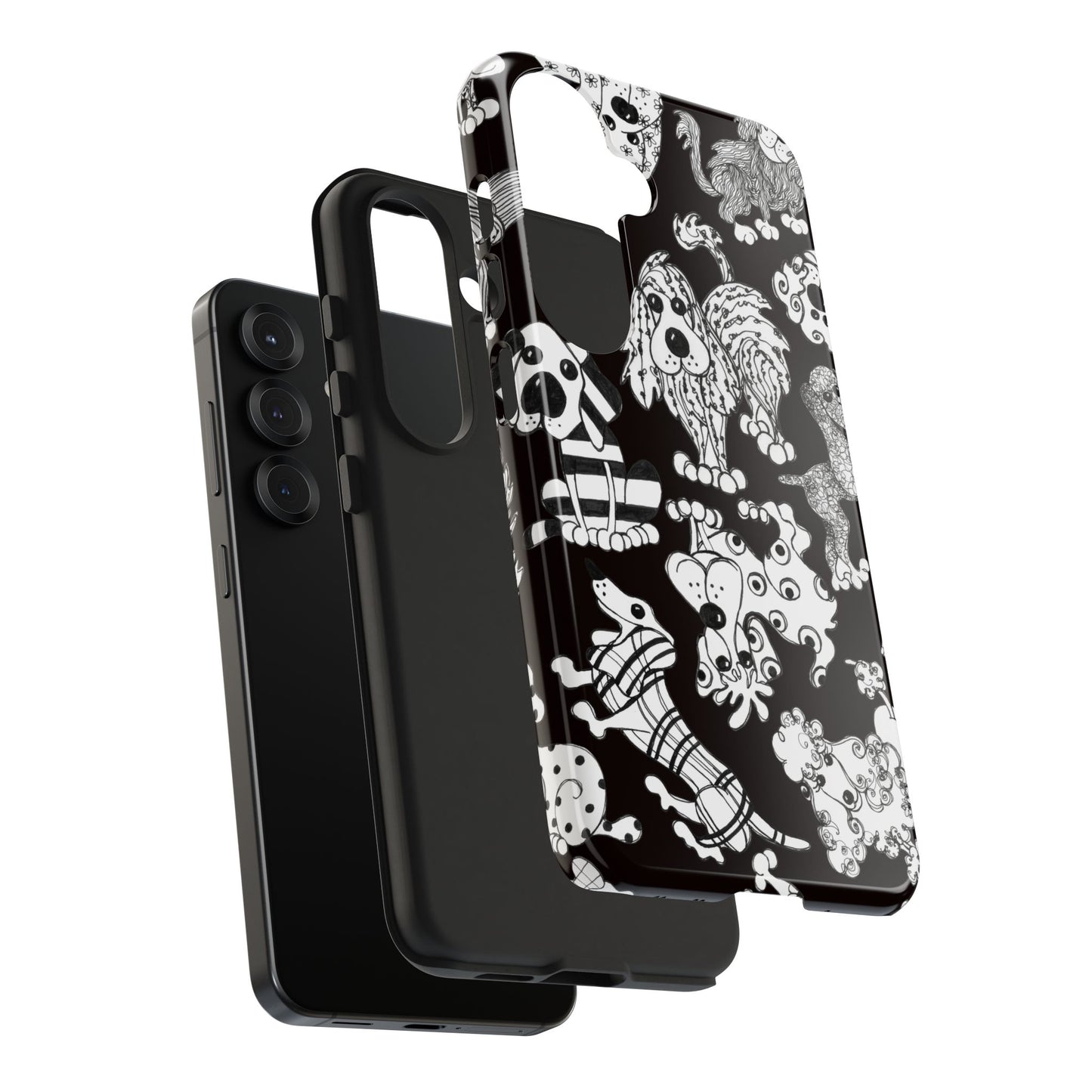 Dear Doggies Black Phone Case