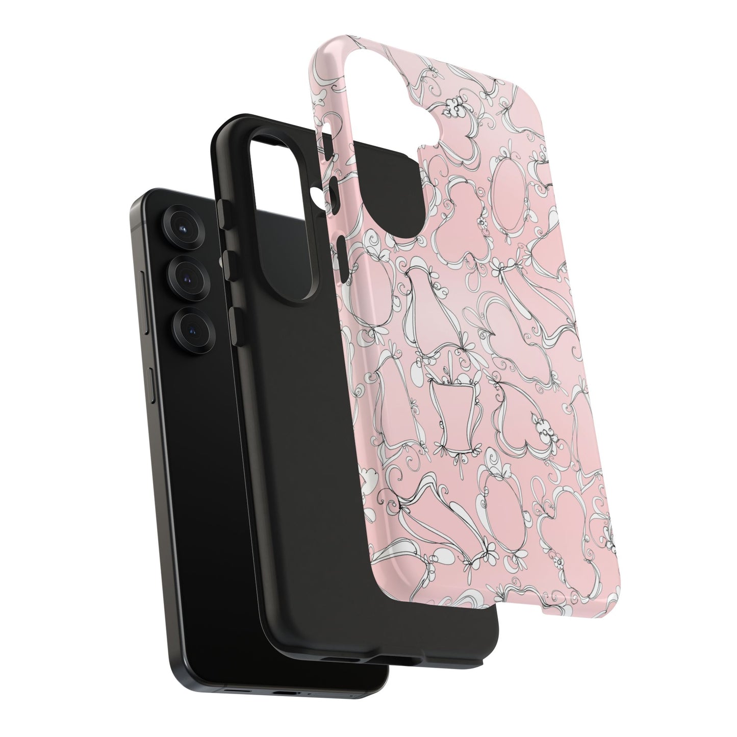 Fancy Frames Pink / White Phone Case