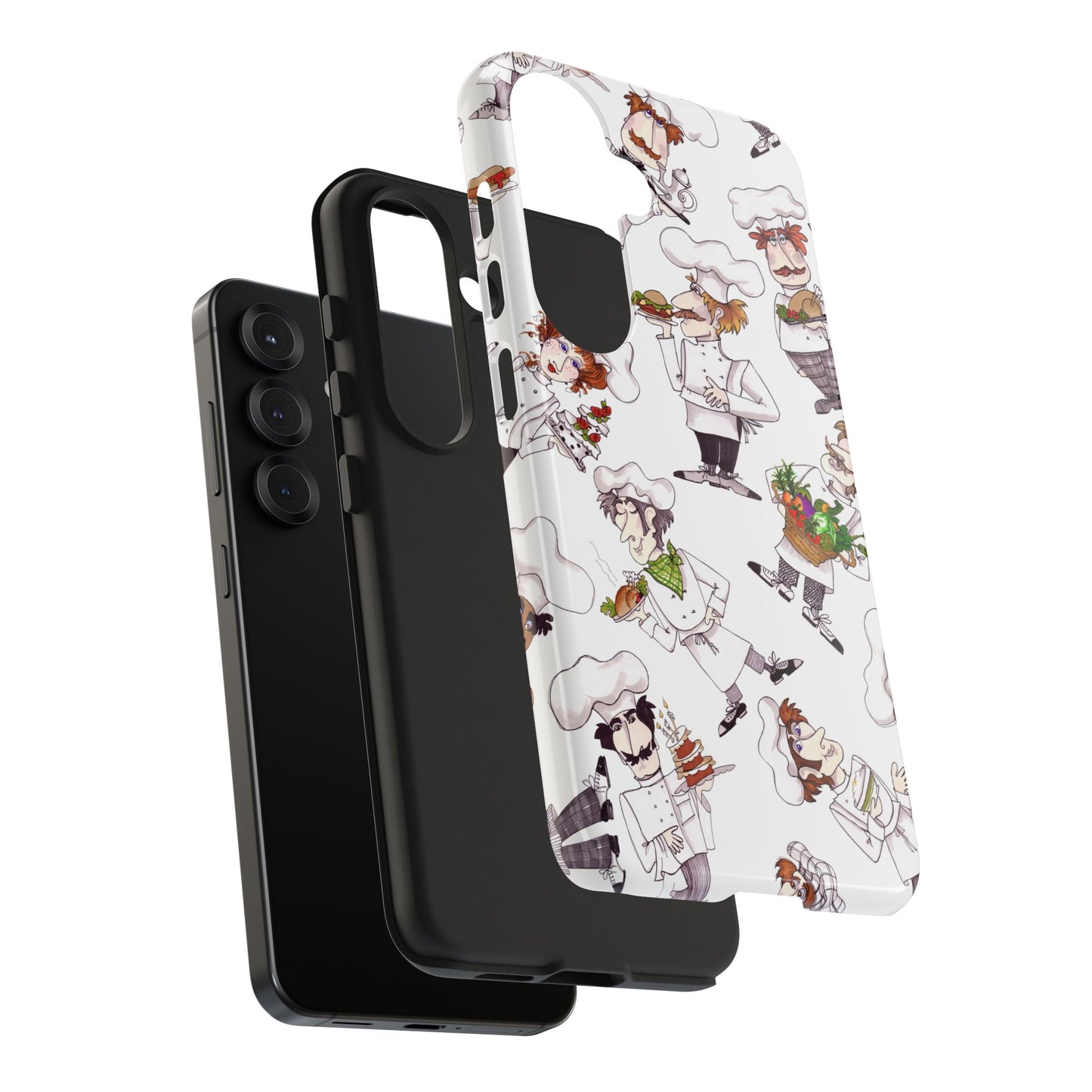 Tossed Chefs White Phone Case