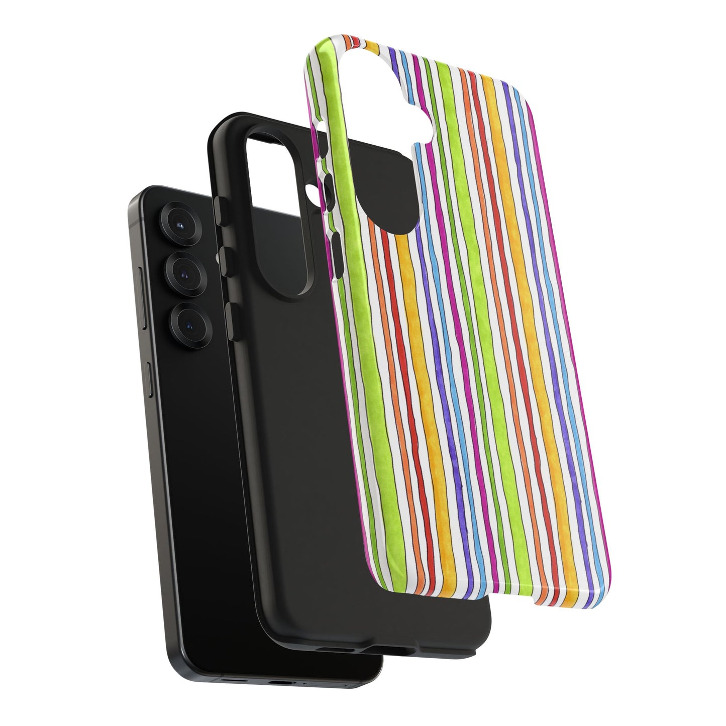 Stripe Fancy White Phone Case