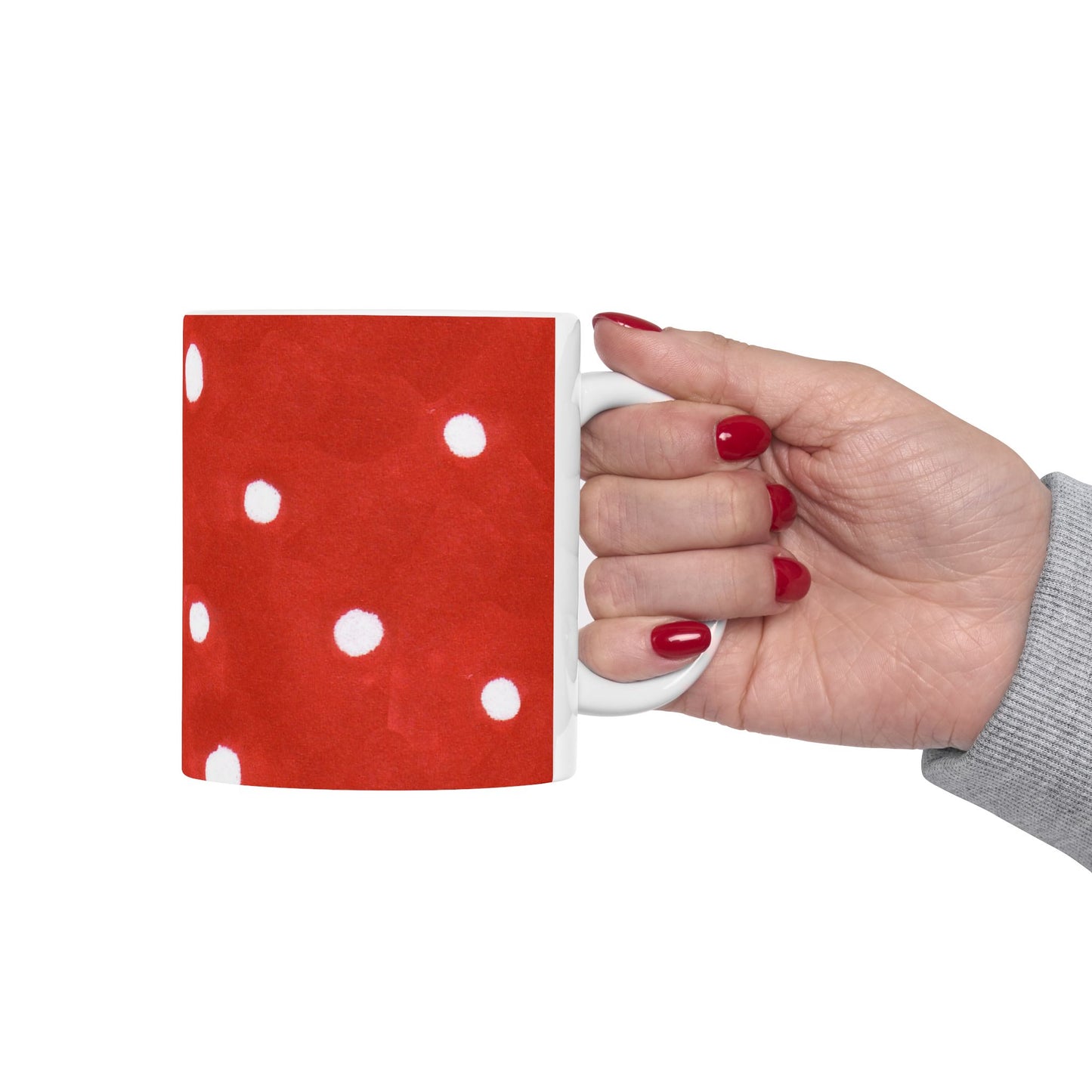 Dinky Dots Red / White Cup