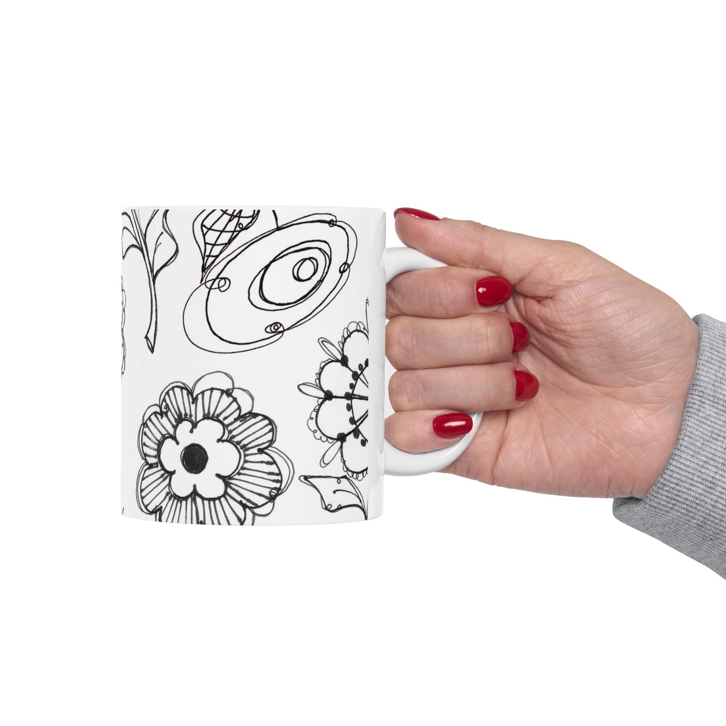 Paper Posies White Cup