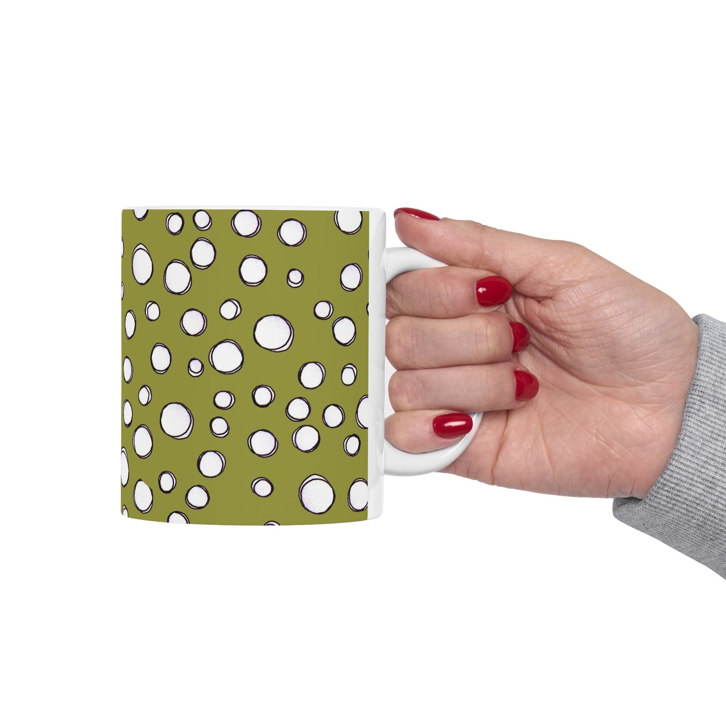 Pot Dots Green Cup