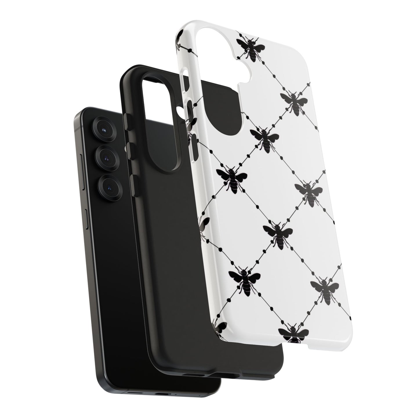 Beaded Bees White Phone Case