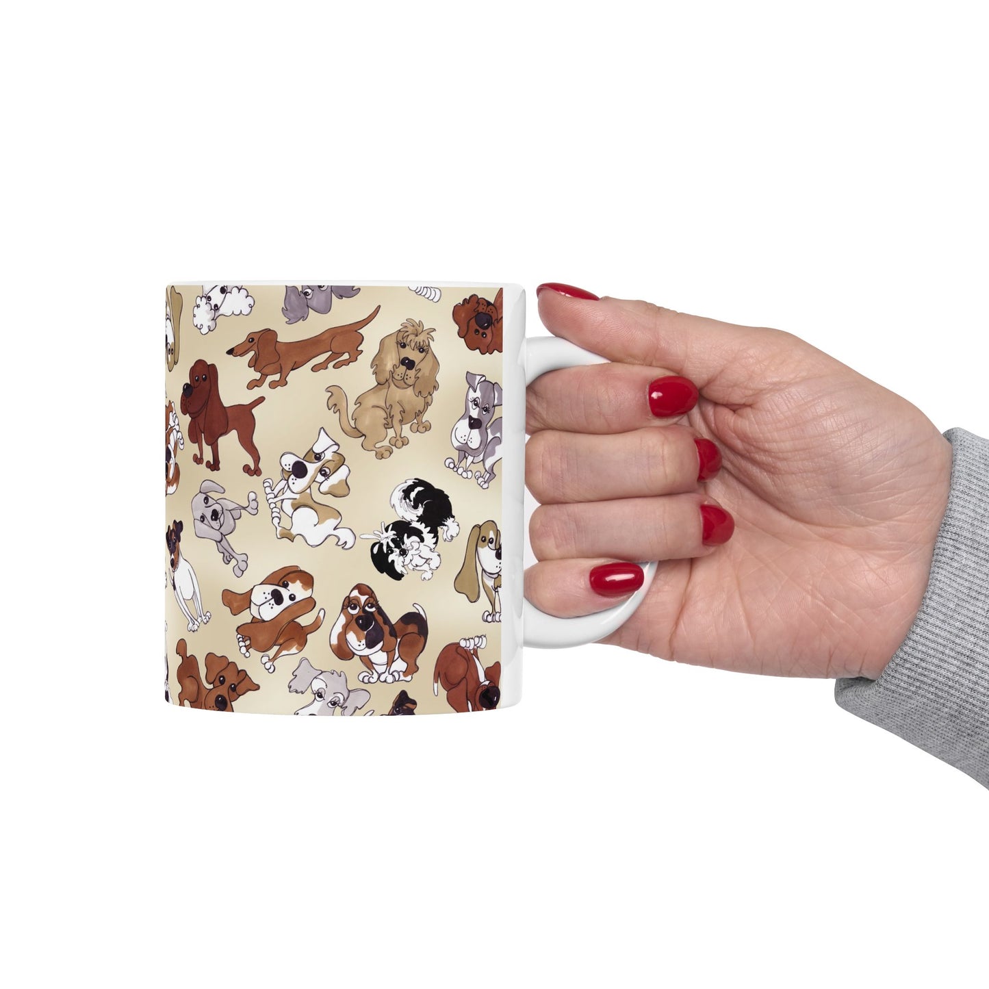 Tossed Doggies Bone Cup