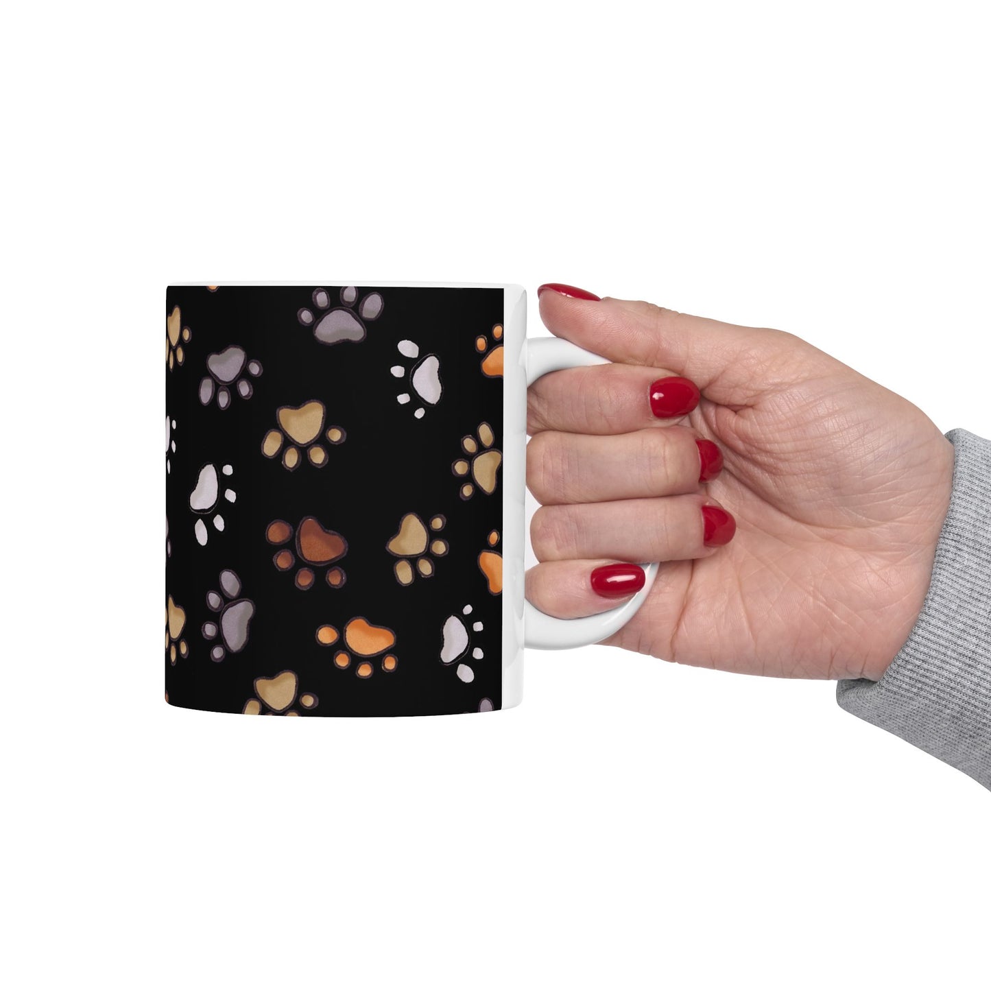 Puppy Paws Black Cup