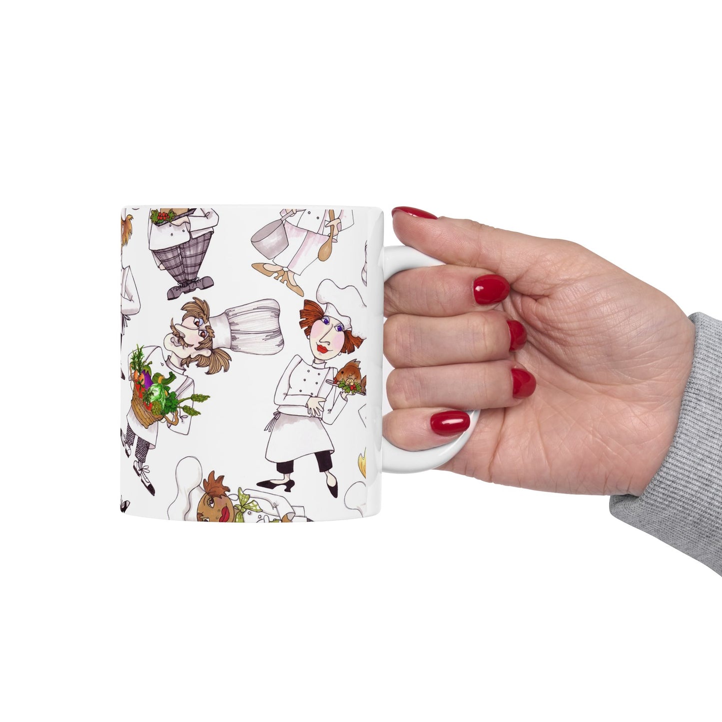 Tossed Chefs White Cup