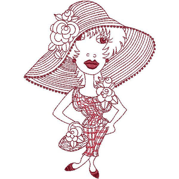 Redheads Machine Embroidery Design Collection - FLASH DRIVE