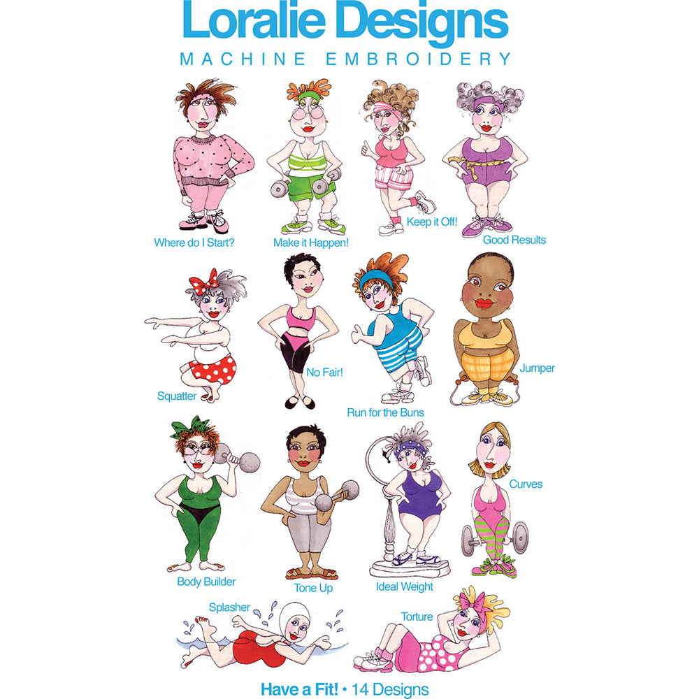 Have a Fit! Machine Embroidery Design Collection - DOWNLOAD